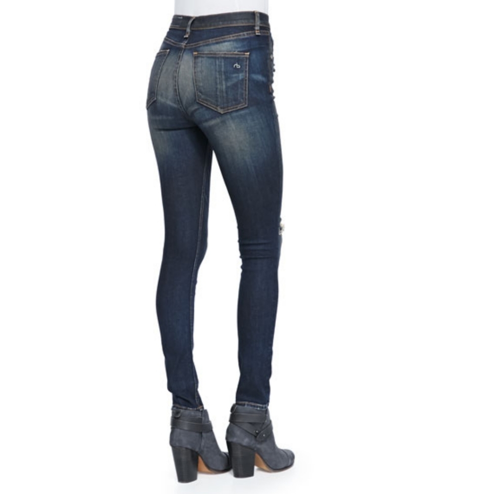 Rag & Bone Justine High-Rise Skinny Jeans - Picture 4 of 16